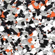Black/White/Gray/OrangeArmorpoxy Flake Polyaspartic Flooring Kit
