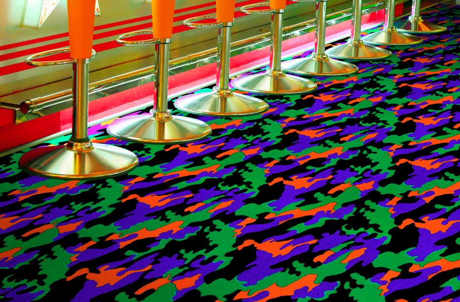 Joy Carpets Neon Light Thriller - Glow-n-the-Dark Broadloom