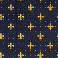 Navy Joy Carpets Fleur-de-Lis Carpet