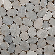 Silver Emser Tile Venetian Flat Pebbles