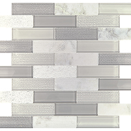 Daphne White Brick JointDaltile SimplyStick Mosaix