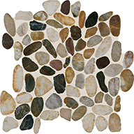 Earthy Blend PebbleDaltile Stone Decorative Accents