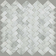Woven Bianco Carrara Shaw Chateau Natural Stone Woven Tile
