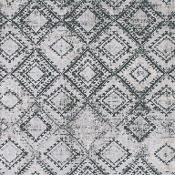Black and White Ikat Indoor Outdoor Area Rug