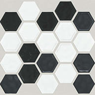 Black / WhiteShaw Geoscape Hexagon Mosaic