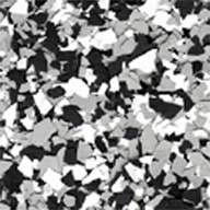 Black/White/Medium Gray Armorpoxy Flake Polyaspartic Flooring Kit