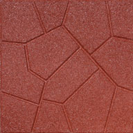 Red Flagstone Rubber Pavers
