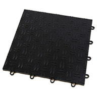 Midnight Black Grid-Loc Garage Tiles™