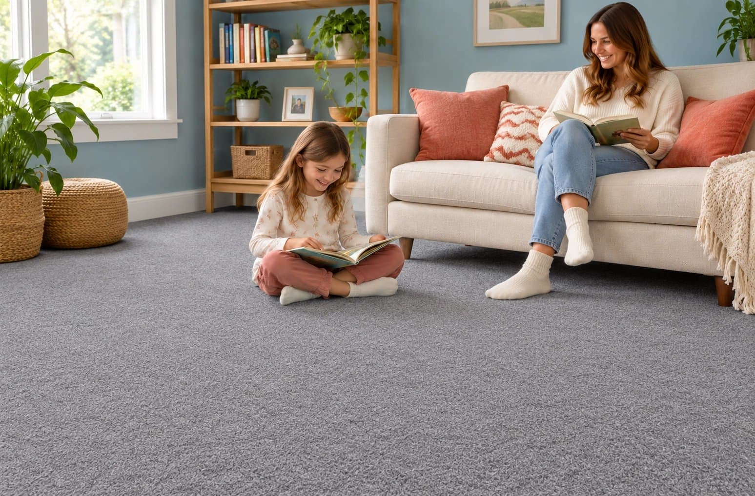5/8" Premium Soft Foam Cushioned Carpet Tiles - Interlocking
