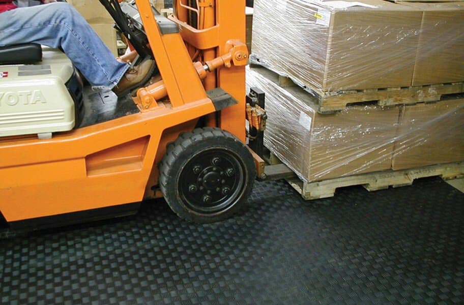 6.5mm XL Diamond Flex PVC Garage Floor Tiles (18" x 18") - Hidden Interlock