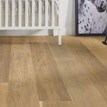 Engineered hardwood in bedroom.