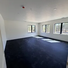 Right after install. Our dusty footprints from construction everywhere.
