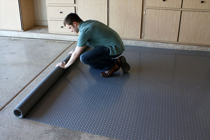 How To Choose Garage Flooring, Linoleum Garage Floor Tile