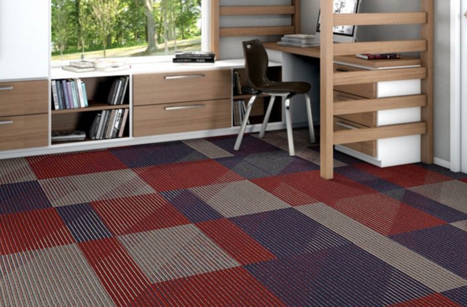 Flooring Inc. Carpet Buying Guide: carpet tile in a bedroom