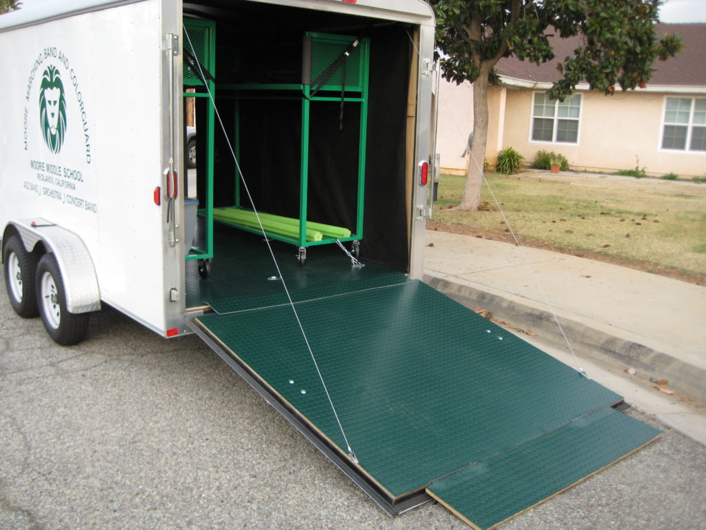 Trailer Flooring Guide: coin nitro rolls in an enclosed trailer
