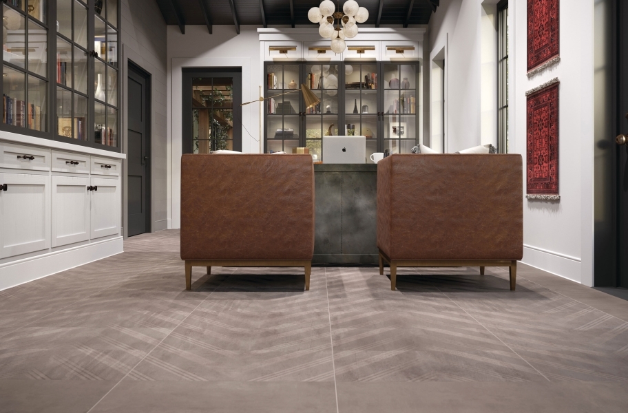 2022 Tile Flooring Trends 25, White Herringbone Tile Floor And Decor