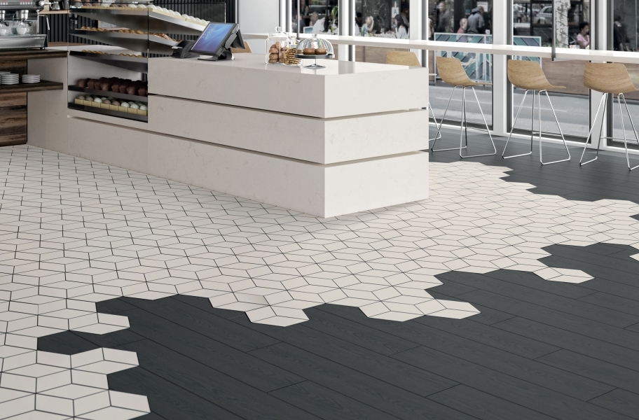 2022 Tile Flooring Trends 25, Hexagon Carpet Tile Canada