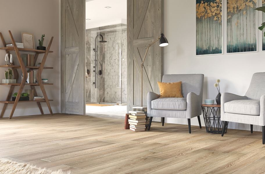 2022 Tile Flooring Trends 25, White Oak Wood Look Tile Flooring