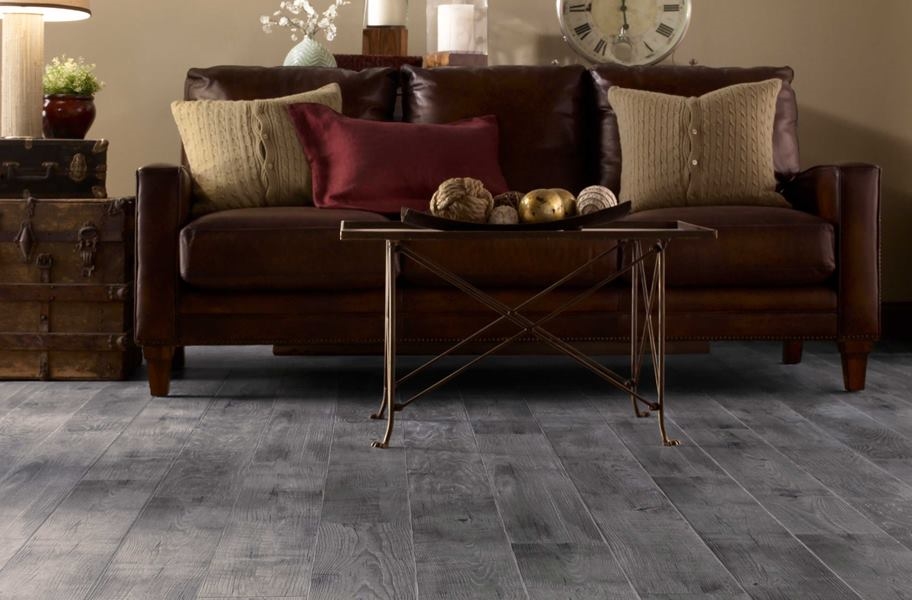 FlooringInc waterproof laminate flooring in a living room setting