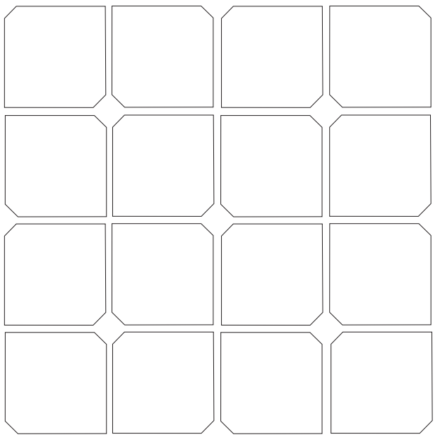 Tile layout trends: hexagon dot mosaic