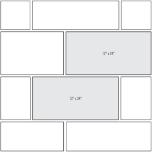 Tile pattern trends: running bond layout