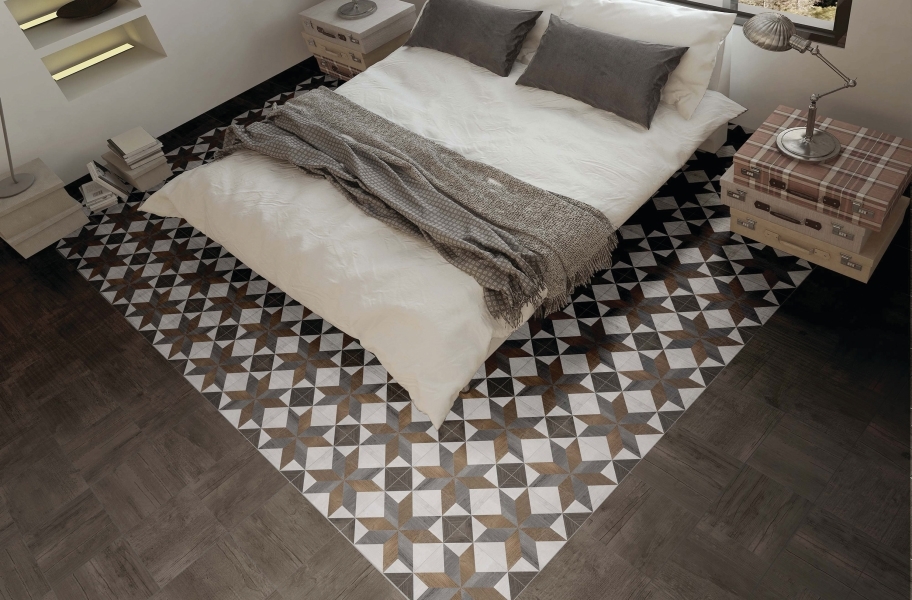 Bedroom Flooring Pattern and Layout Trends: Daltile Choreo
