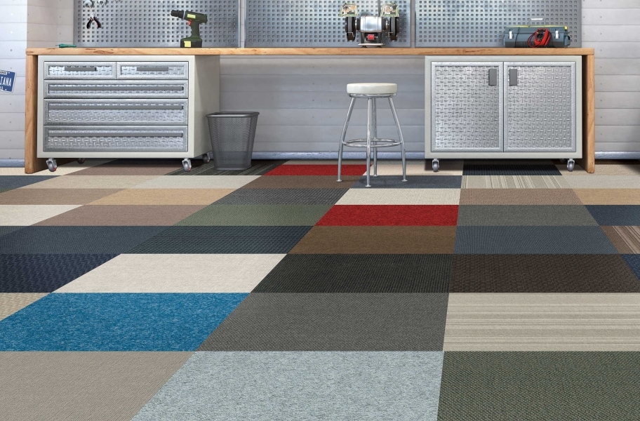 Retro Carpet Tiles and Planks: Infinite Carpet Tiles