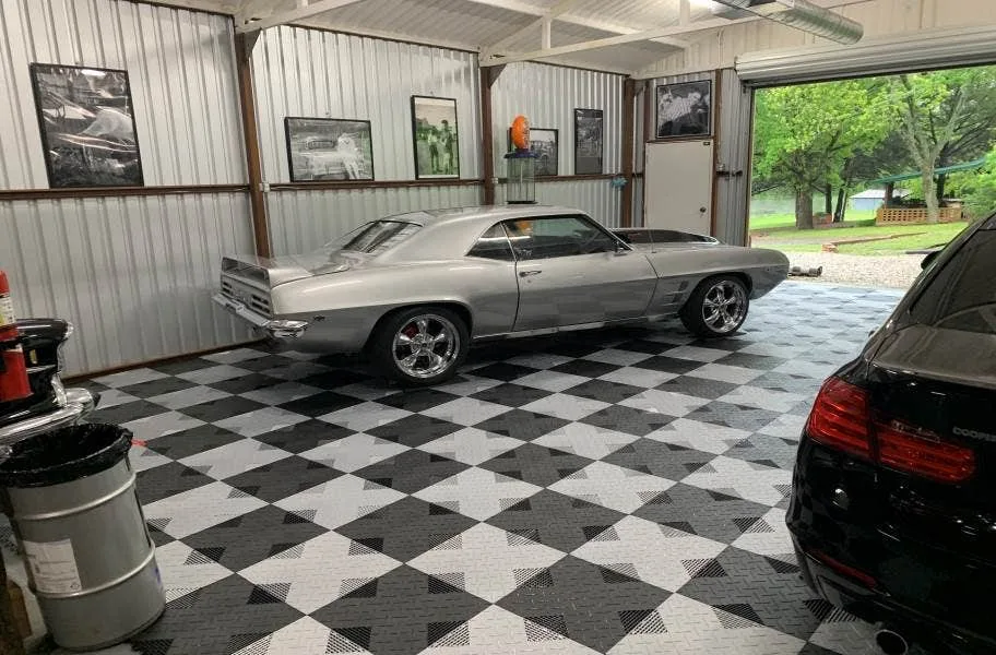 Hybrid-X Vented Diamond Garage Tiles