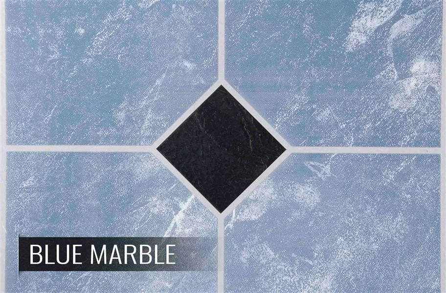 5 Ways to Use Peel & Stick Vinyl Tiles: Low cost, easy to install and perfect for temporary flooring, low traffic areas and so much more! Tables, walls, you name it!