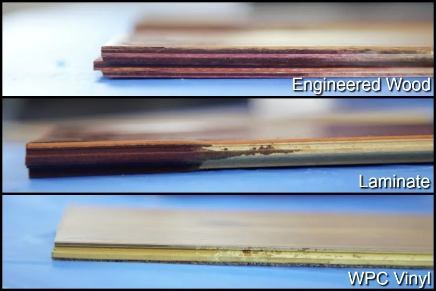 best_waterproof_flooring The Best Waterproof Flooring: WPC Challenge. When we say 100% waterproof, we definitely mean it. Check out how WPC vinyl holds up against red wine.