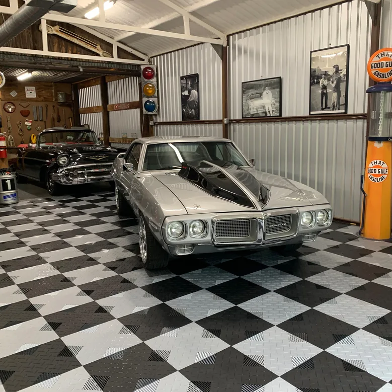 Hybrid-X Vented Diamond Garage Tiles - 2 sqft/tile