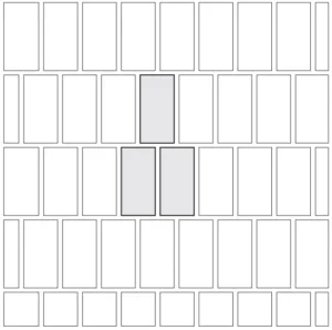 Tile pattern trends: vertical brickwork on a backsplash