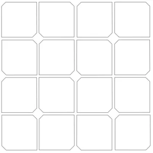 Tile layout trends: hexagon dot mosaic
