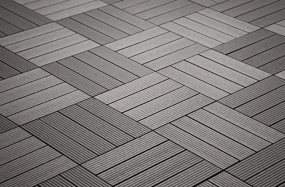 Zen Patio: Helios Composite Deck Tiles (4 slat)