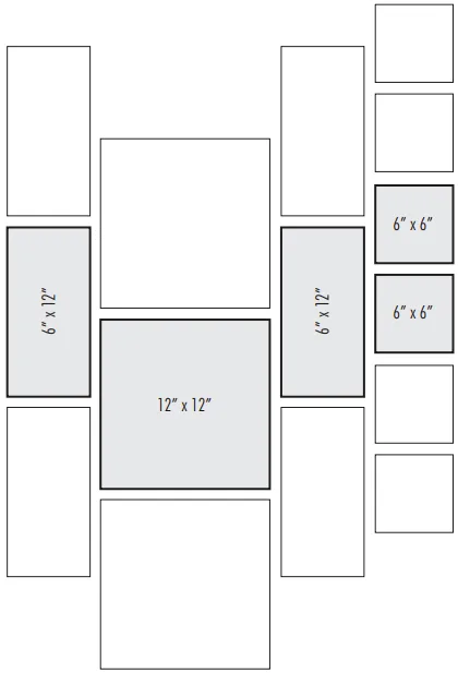 Layout of a layered corridor tile