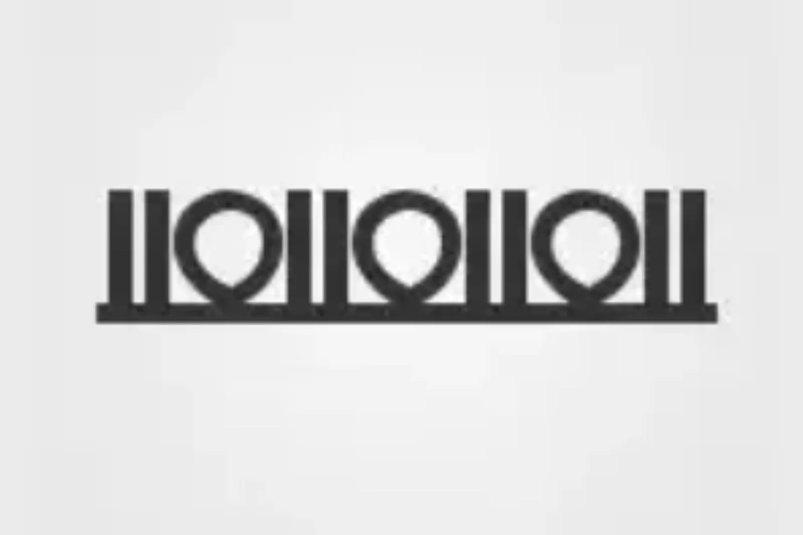 Cut and loop pile carpet construction icon: alternating cut fibers and loops