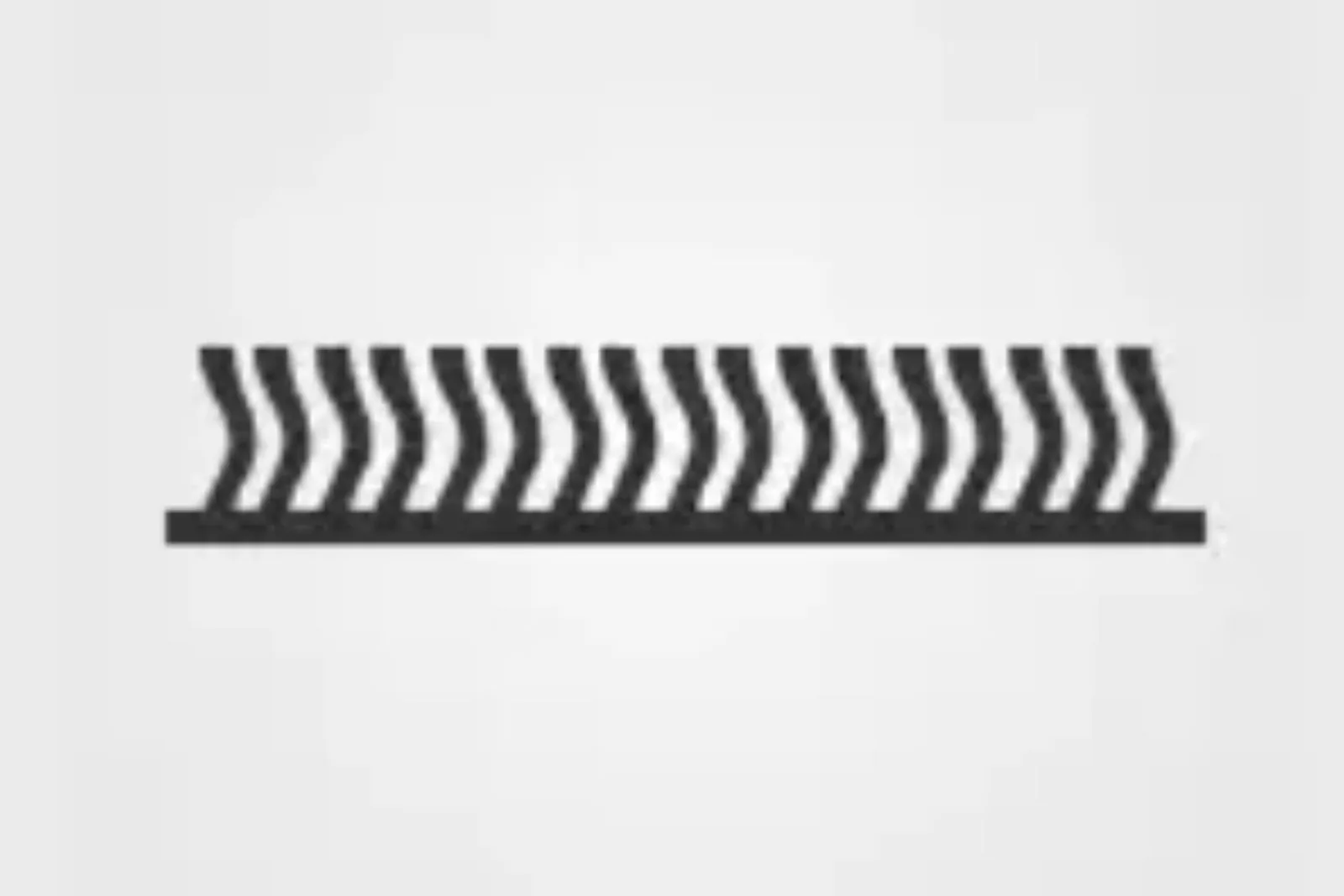 Cut pile carpet construction icon: evenly trimmed upright fibers