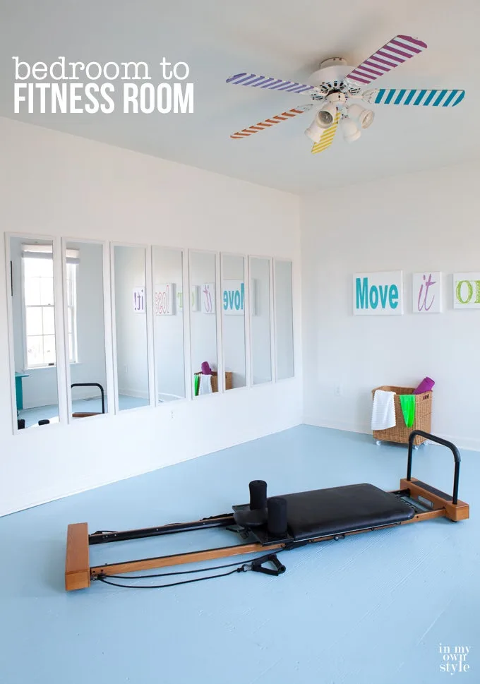 15 Home Gyms Worth Sweating In: Need some help with motivation? A gorgeous, stylish home gym will make you want to spend hours sweating in there every week.
