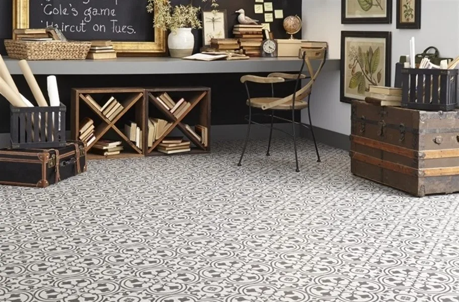 What is a Floating Floor: Mannington Revive 12' Luxury Vinyl Sheet