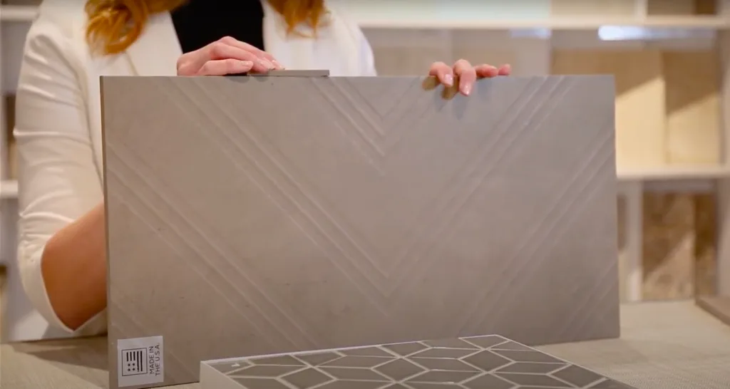 How to choose grout color: Monochromatic tile with matching grout