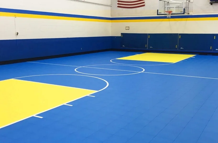 Court flooring guide: Premium indoor sports tile flooring for an indoor basketball court