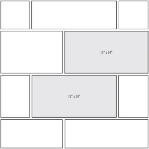 Tile pattern trends: running bond layout