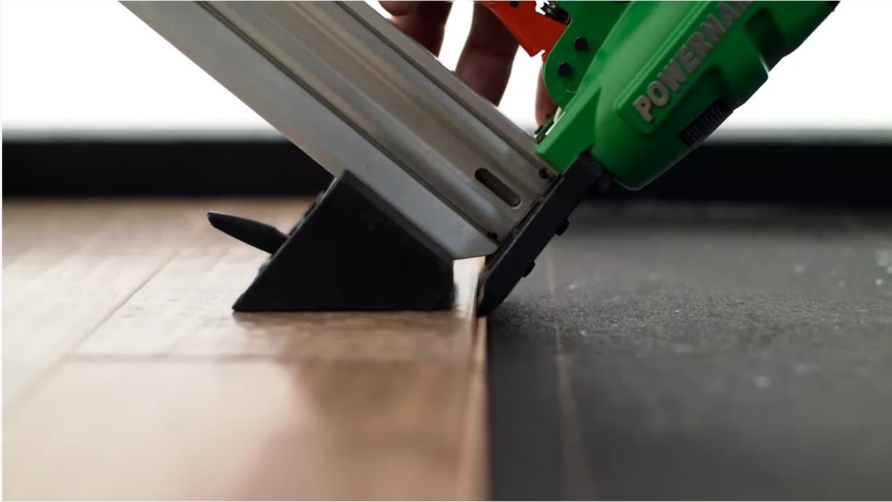 Nail down installation method for engineered hardwood- Shaw Floors