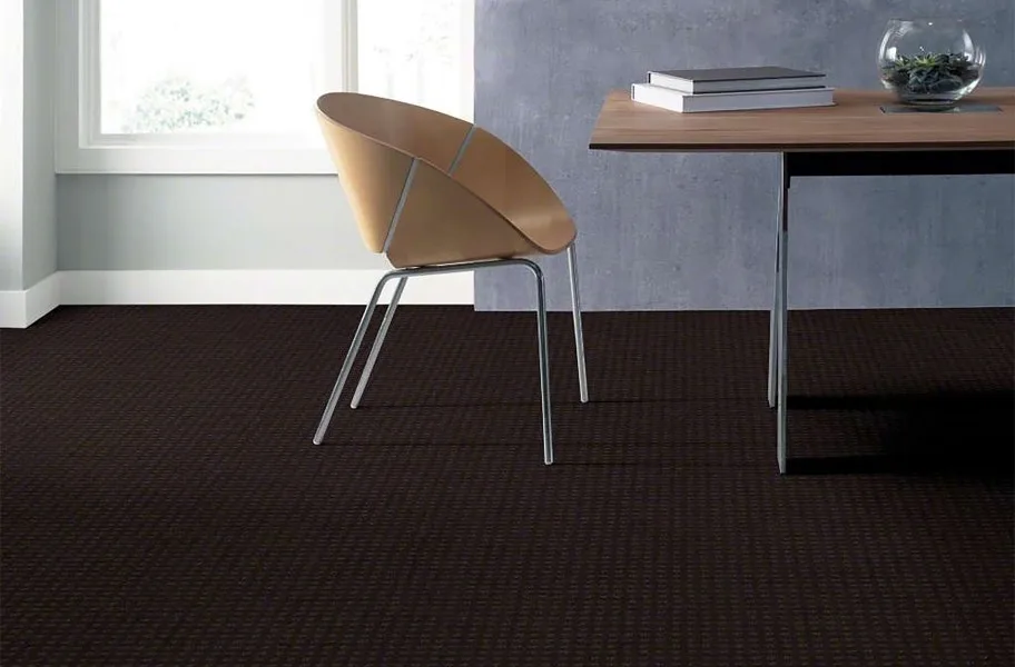 Waterproof broadloom carpet in an office