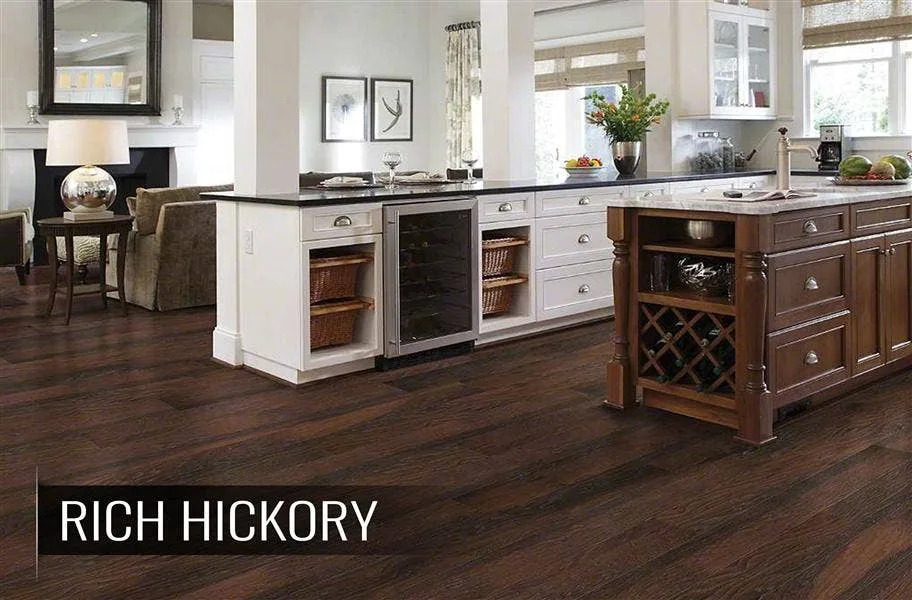 10mm Shaw Grand Summit Laminate Flooring Shaw espresso laminate flooring in kitchen setup