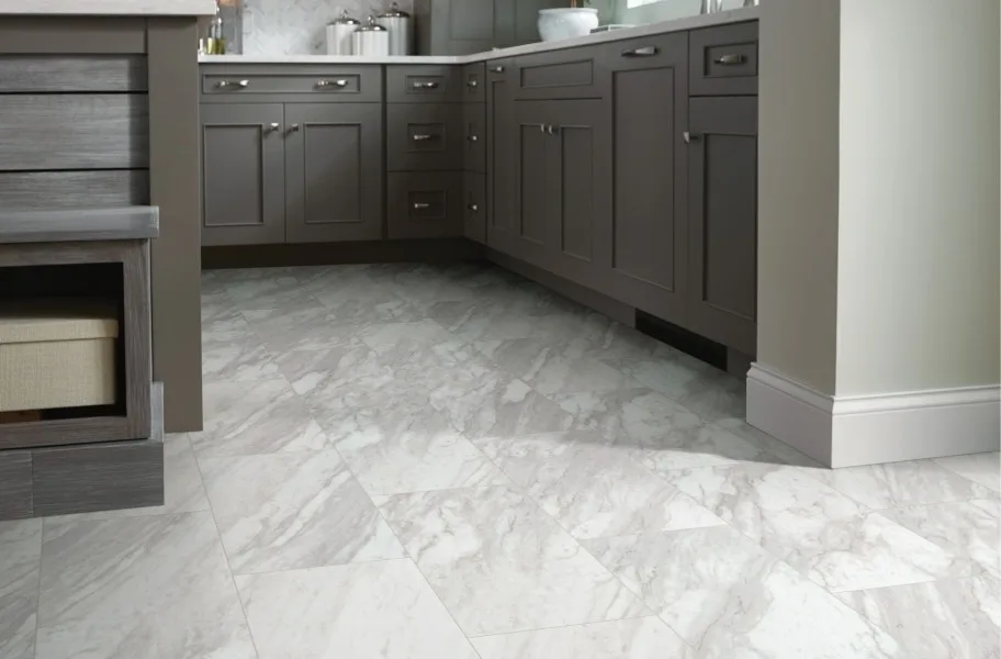 Large format vinyl tiles: Shaw Paragon Tile Plus 12" Rigid Core Vinyl Planks