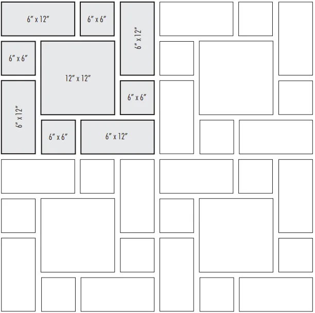Tile patterns: soldier tile layout