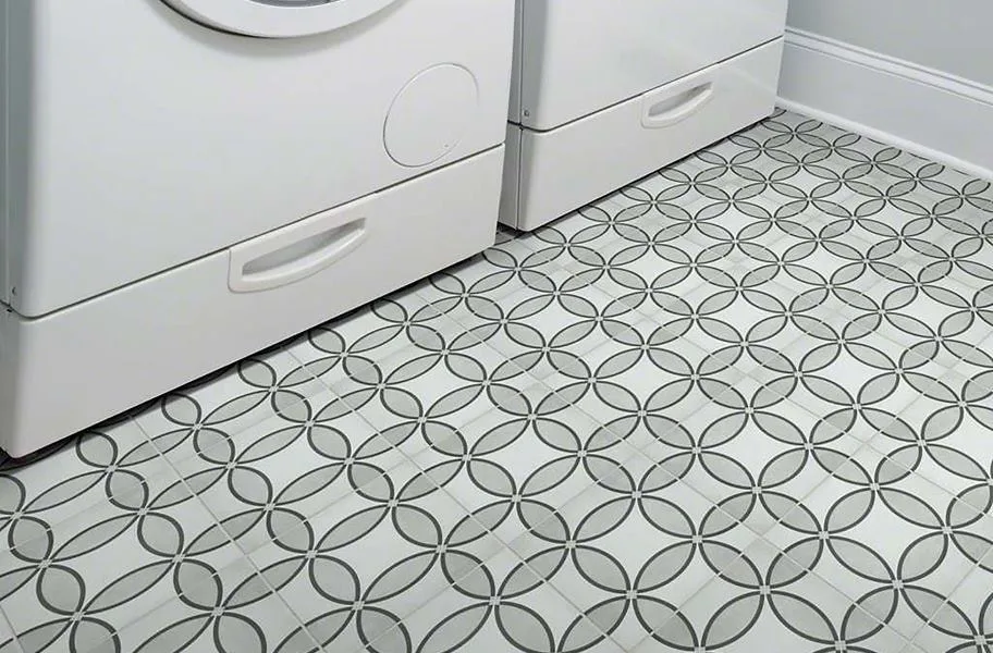 Bathroom Flooring: Shaw Revival Isabella 8" x 8"