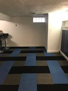 Casino Themed Garage Flooring- Ribbed Carpet