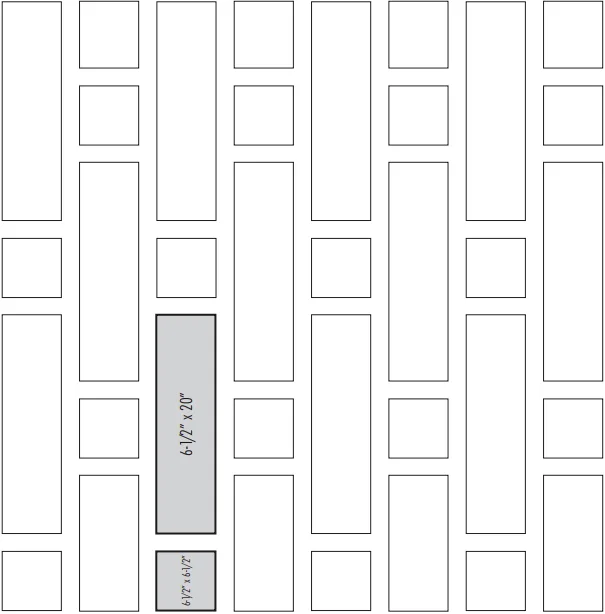 Tile pattern trends: tic tac layout